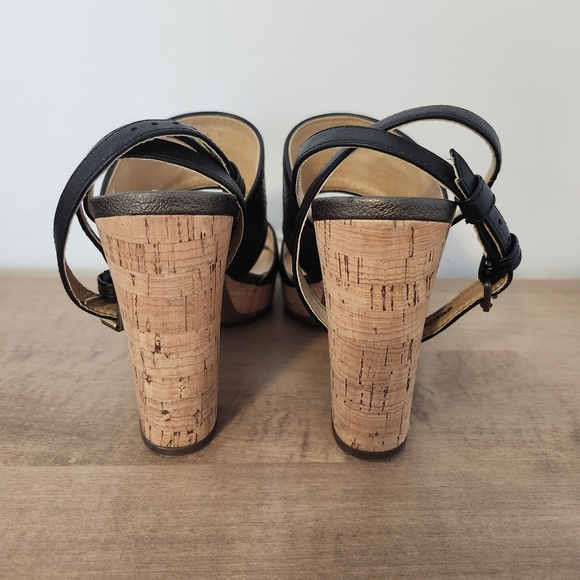 Geox Mauvelle Black Leather Sandal - Picture 4 of 6